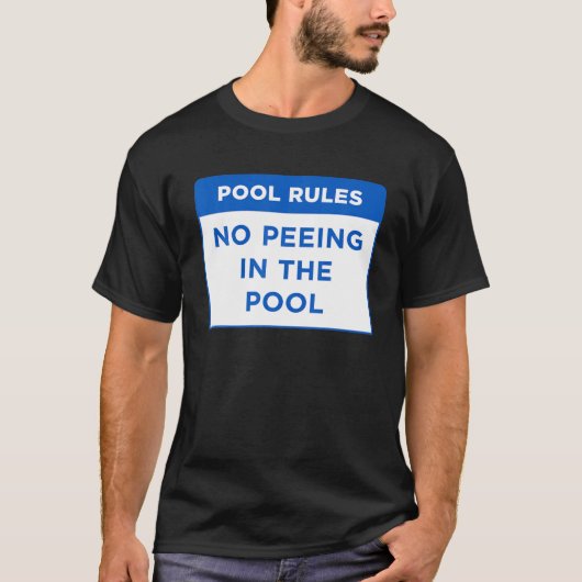 Regeln im Pool-Word-Design kein Pech T-Shirt (Vorderseite)