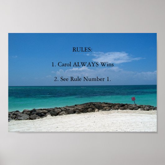 Regeln Poster (Vorne)