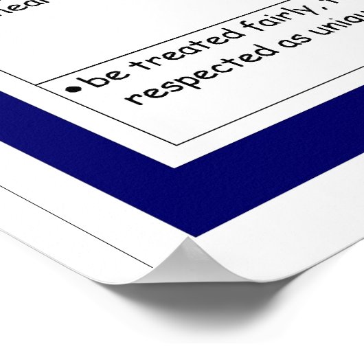 Regeln (Respekt) Poster (Ecke)