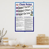 Regeln (Respekt) Poster (Küche)