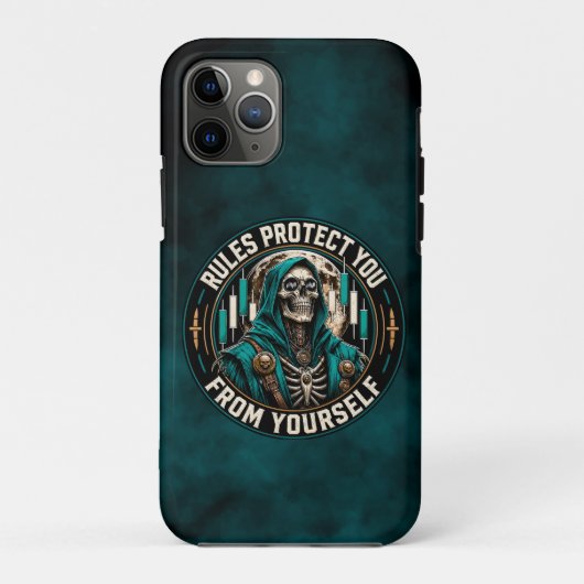 Regeln schützen dich vor dir selbst Teal Smoke Rea Case-Mate iPhone Hülle (Rückseite)
