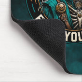 Regeln schützen dich vor dir selbst Teal Smoke Rea Mousepad (Ecke)