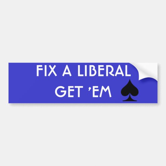 REGELN Sie ein LIBERALGET sie SPATEN Autoaufkleber (Vorne)