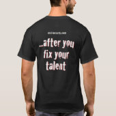 Regeln Sie es im Posten T-Shirt (Rückseite)