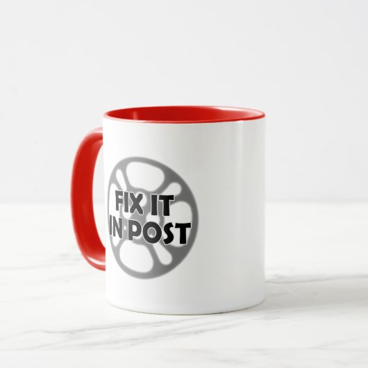 "Regeln Sie es im Posten" VFX Tasse (Vorderseite Links)