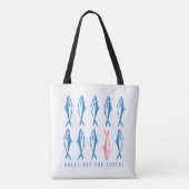 "Regeln sind für Verlierer" Lustig Boho Küste Tasche (Rückseite)
