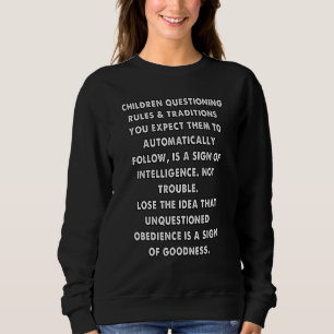 Regeln und Regelungen für die Elternschaft mit Lie Sweatshirt