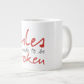 Regeln werden als gebrochene Tasse (Vorderseite Rechts)