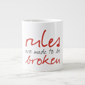 Regeln werden als gebrochene Tasse