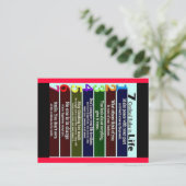 Regeln, Zitate, Sprichworte Postkarte (Stehend Vorderseite)