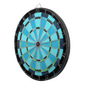 Regelung für aquamarine schwarze Combo-Stacks Dartscheibe (Vorderseite rechts)