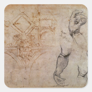 Regelung für die Sixtinische Kapellobergrenze, c.1 Quadratischer Aufkleber