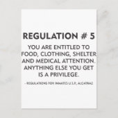 Regelung Nr. 5 Postkarte (Vorderseite)