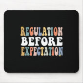 Regelung vor Erwartungen Groovy SPED Lehrer Mousepad (Vorne)
