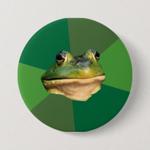 Regelwidriger Junggeselle-Frosch Button