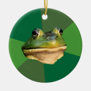 Regelwidriger Junggeselle-Frosch Keramikornament