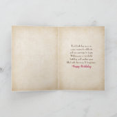 Regen am Fenster mit Tulpenbouquet Karte (Innenseite)