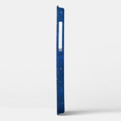 Regen auf blauem Leder Case-Mate iPhone Hülle (Rückseite / Links)