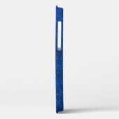 Regen auf blauem Leder Case-Mate iPhone Hülle (Rückseite / Links)