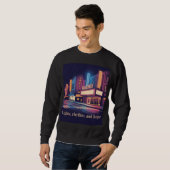 Regen auf Broadway New York City Sweatshirt (Vorne ganz)