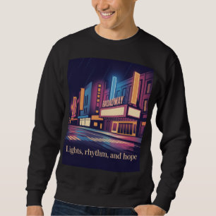 Regen auf Broadway New York City Sweatshirt