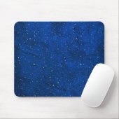 Regen auf dem Blue Leather Mouse Pad Mousepad (Mit Mouse)