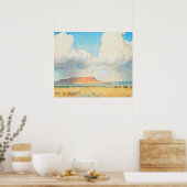 Regen auf dem Mesa von Maynard Dixon Poster (Küche)