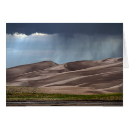 Regen auf den großen Sanddünen