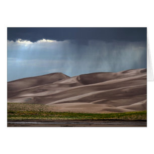 Regen auf den großen Sanddünen