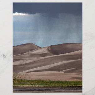 Regen auf den großen Sanddünen