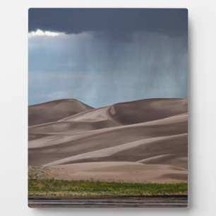 Regen auf den großen Sanddünen Fotoplatte
