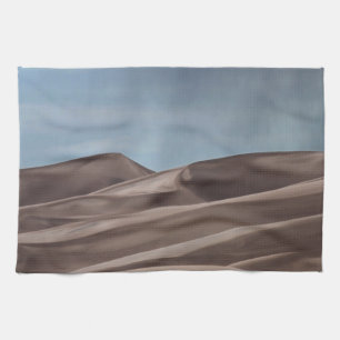 Regen auf den großen Sanddünen Handtuch
