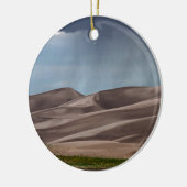 Regen auf den großen Sanddünen Keramik Ornament (Links)