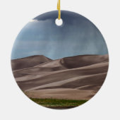 Regen auf den großen Sanddünen Keramik Ornament (Hinten)