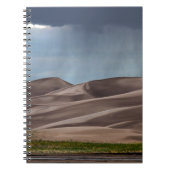 Regen auf den großen Sanddünen Notizblock (Vorderseite)