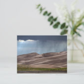 Regen auf den großen Sanddünen Postkarte (Stehend Vorderseite)