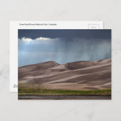 Regen auf den großen Sanddünen Postkarte (Vorne/Hinten)