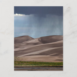 Regen auf den großen Sanddünen Postkarte