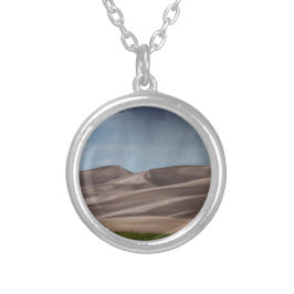 Regen auf den großen Sanddünen Versilberte Kette