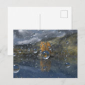 Regen auf der Glen Postkarte (Vorne/Hinten)