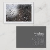 Regen auf einem Fenster (begrenzt) Visitenkarte (Vorne/Hinten)