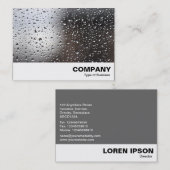 Regen auf einem Fenster Visitenkarte (Vorne/Hinten)