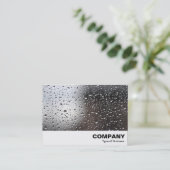 Regen auf einem Fenster Visitenkarte (Stehend Vorderseite)