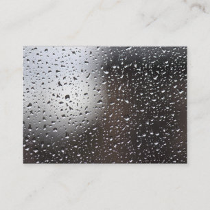 Regen auf einem Fenster Visitenkarte