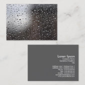 Regen auf einem Fenster Visitenkarte (Vorne/Hinten)