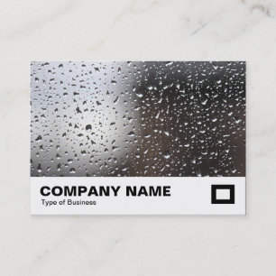 Regen auf einem Fenster Visitenkarte