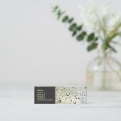 Regen auf meinem Fenster Mini Visitenkarte (Stehend Vorderseite)