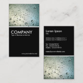 Regen auf meinem Fenster Visitenkarte (Vorne/Hinten)