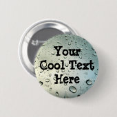 Regen auf meinem Fenster - Vorlage Button (Vorne & Hinten)