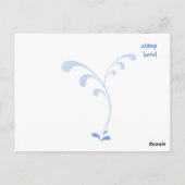 Regen auf meinem Regenschirm - Postkarte (Rückseite)